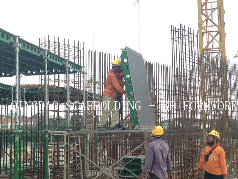 Steel Formwork Used for Concrete Pouring of Building Construction