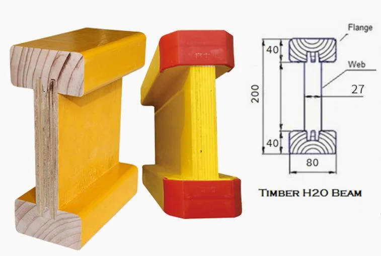 H20 Timber Beam Wooden Formwork for Construction