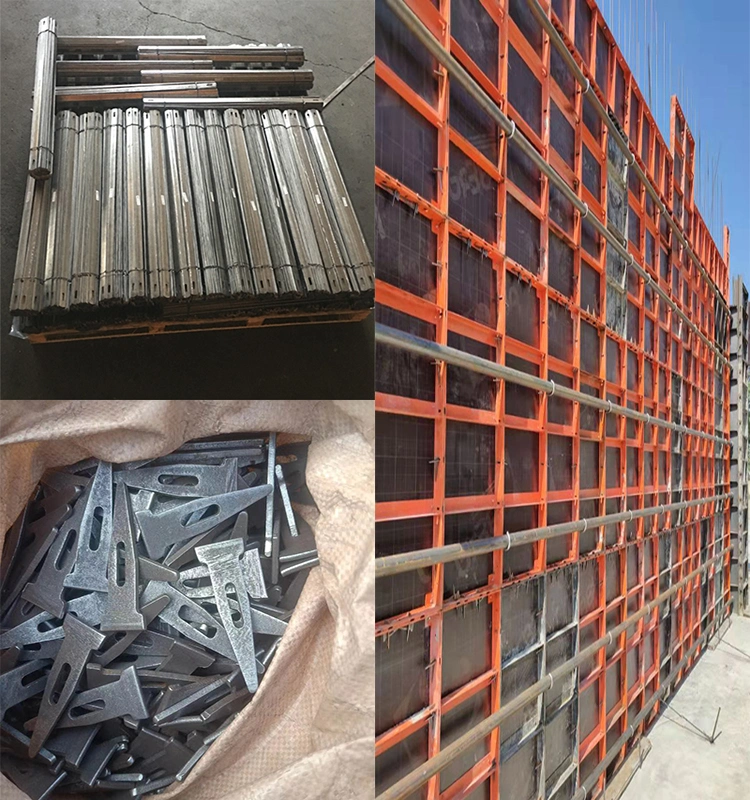 Hebei Factory Concrete Formwork Steel Ply Forming 45# Steel Pj63 Euro Form