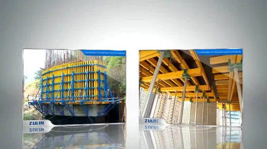 Yellow, Blue or Customized Slab Zulin Tunnel Price Table Formwork 