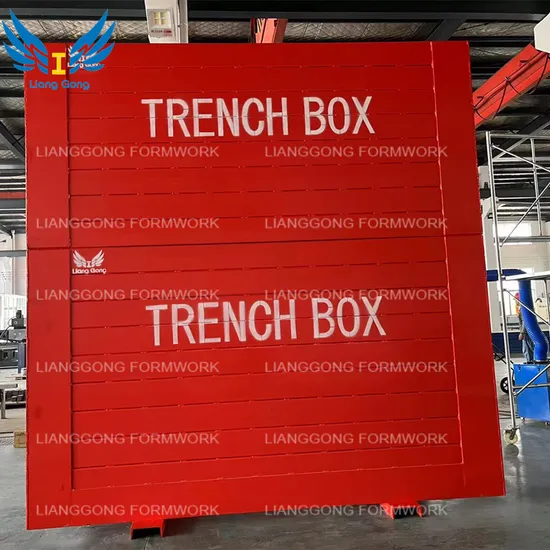 China Lianggong Manufacture Aluminum Trench Shoring Formwork Trench Shield Trench Boxes for Excavation Projects and Pipeline Laying with Wholesale Price 