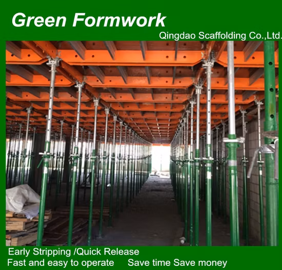 Steel Formwork Used for Concrete Pouring of Building Construction