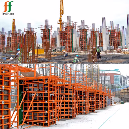 Original Factory Fireproof PVC Curved Form Adjustable Mould Plastic Panel Column Concrete Wall Table Formwork