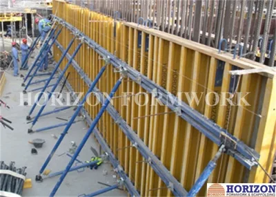 Universal Wall Formwork with H20 Beam and Steel Waling